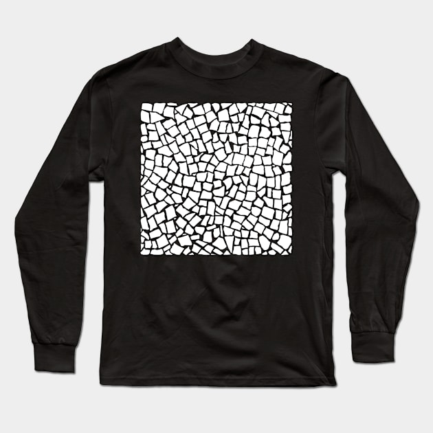 British Mosaic Black Long Sleeve T-Shirt by Emeline